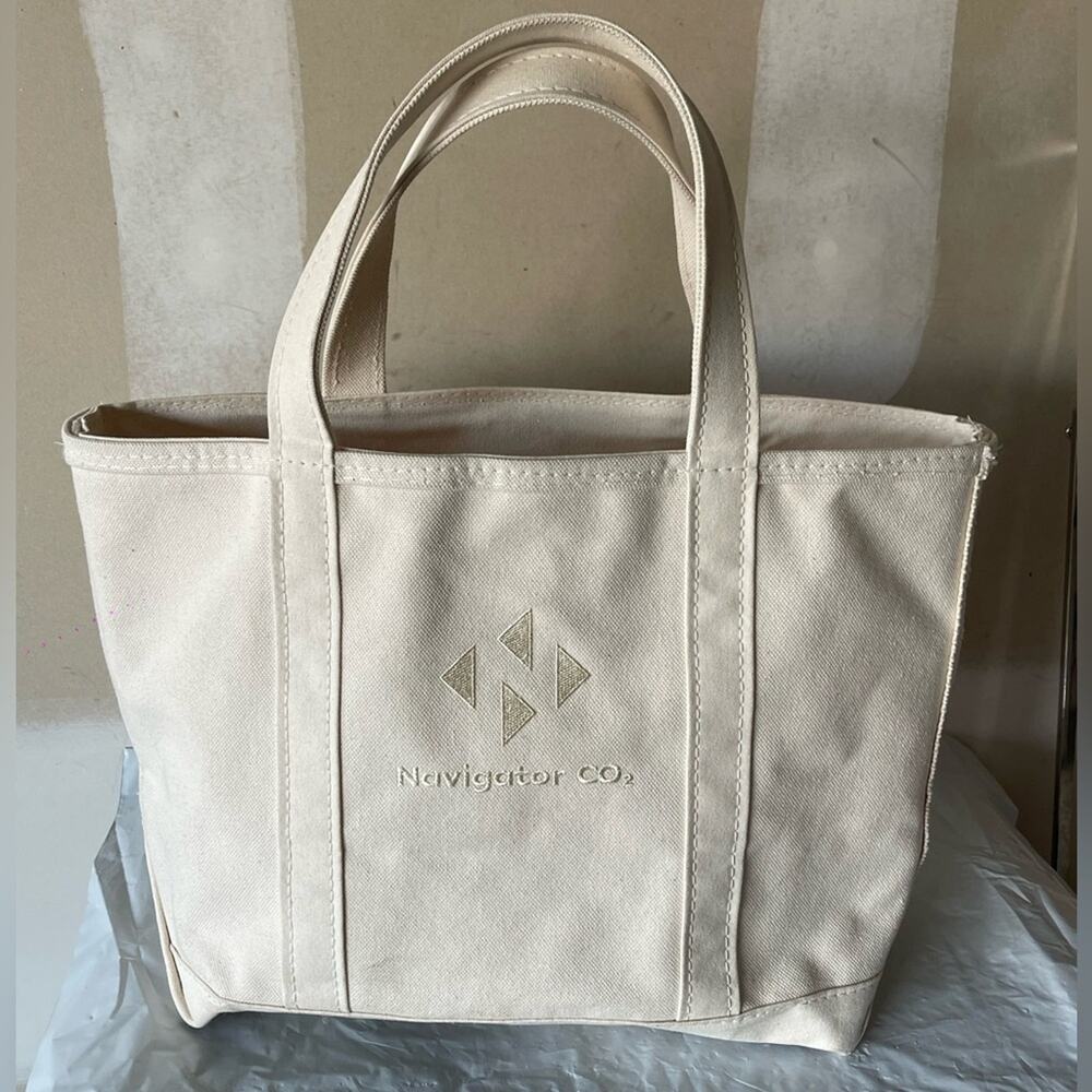 L.L Bean Boat and Tote® Open-Top Medium Bag in Natural Short Handles